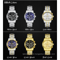 WWOOR 8864 Custom Design Watches Three Eyes Alloy Quartz Waterproof Men's Watches Factory online shopping